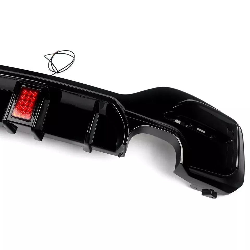 BMW 1 Series F20 F21 Rear Diffuser Lip Bumper 2015-2019 Abs Gloss Black