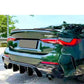 BMW 4 Series G22 G23 Rear Diffuser Lip Bumper 2020-2024 Gloss Black