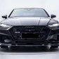For Audi A7 S7 S Line C8 Gloss Black Front Splitter Body Kit 2017+