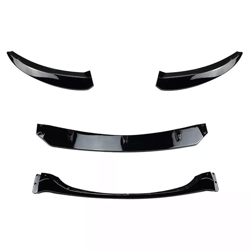 BMW 1 Series E82 E88 Front Splitter 2007-2013 Abs Gloss Black