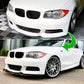 BMW 1 Series E82 E88 Front Splitter 2007-2013 Abs Gloss Black