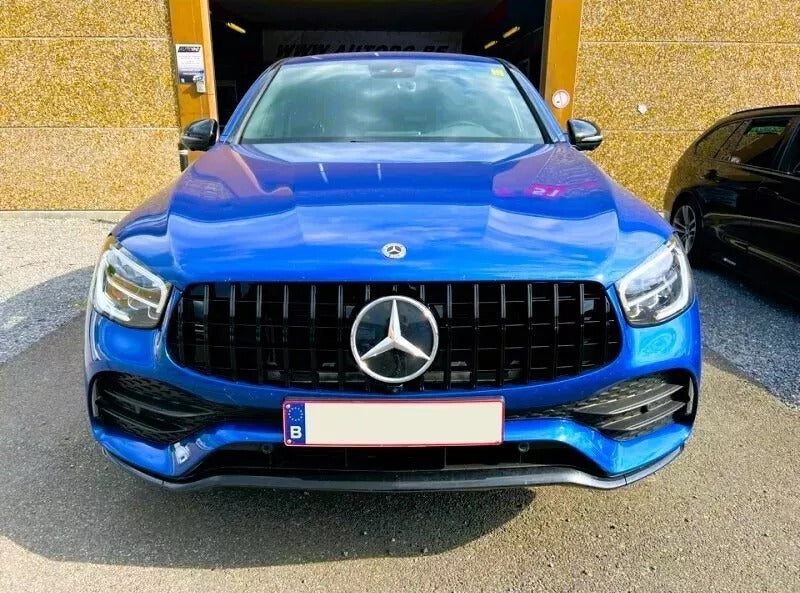 Mercedes GLC W253 Front PANAMERICANA Grille 19-22 ABS Gloss Black