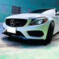Mercedes C Class C43 W205 C205 Front Splitter 2014-18 Abs Gloss Black