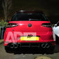 VW Golf MK7 R Rear Diffuser and Splitter 2013-2016 Gloss Black