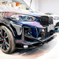 BMW X3M F97 LCI Front Splitter Wing Kit 2022-2024 ABS Gloss Black