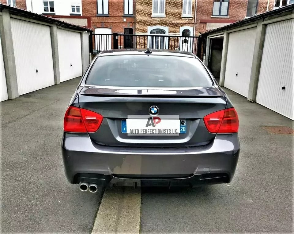 BMW 3 Series E90 Rear Valance Diffuser Splitter 2004-2013 Abs Gloss Black