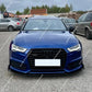For Audi A6 S6 S Line C7 Gloss Black Front Spoiler Lip Body Kit 16-18