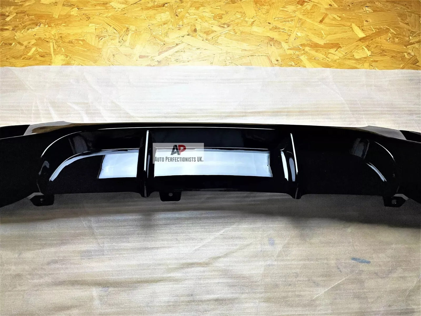 BMW 3 Series E90 Rear Valance Diffuser Splitter 2004-2013 Abs Gloss Black