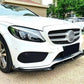 Mercedes C Class C43 W205 C205 Front Splitter 2014-2018 Abs Carbon Fibre