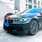 BMW 5 Series G30 G31 LCI Front Splitter M Sport 16-24 ABS Gloss Black