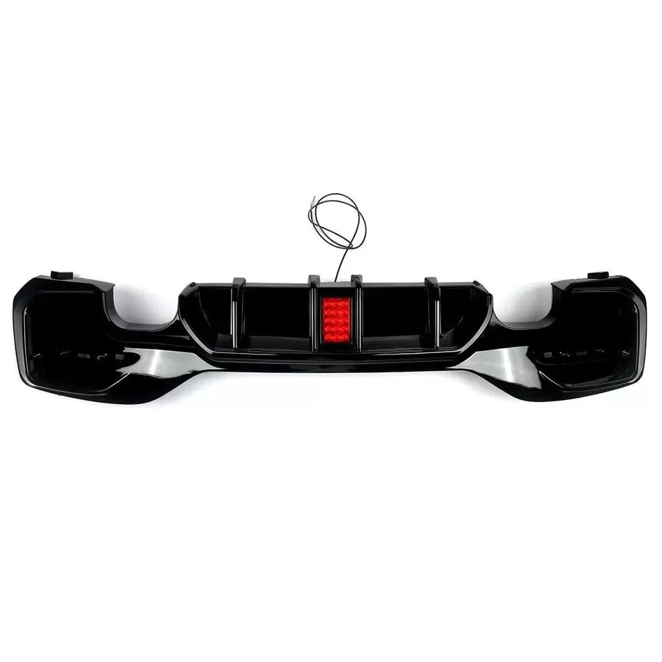 BMW 1 Series F20 F21 Rear Diffuser Lip Bumper 2015-2019 Abs Gloss Black