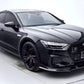 For Audi A7 S7 S Line C8 Gloss Black Front Splitter Body Kit 2017+
