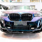 BMW X3M F97 LCI Front Splitter Wing Kit 2022-2024 ABS Gloss Black