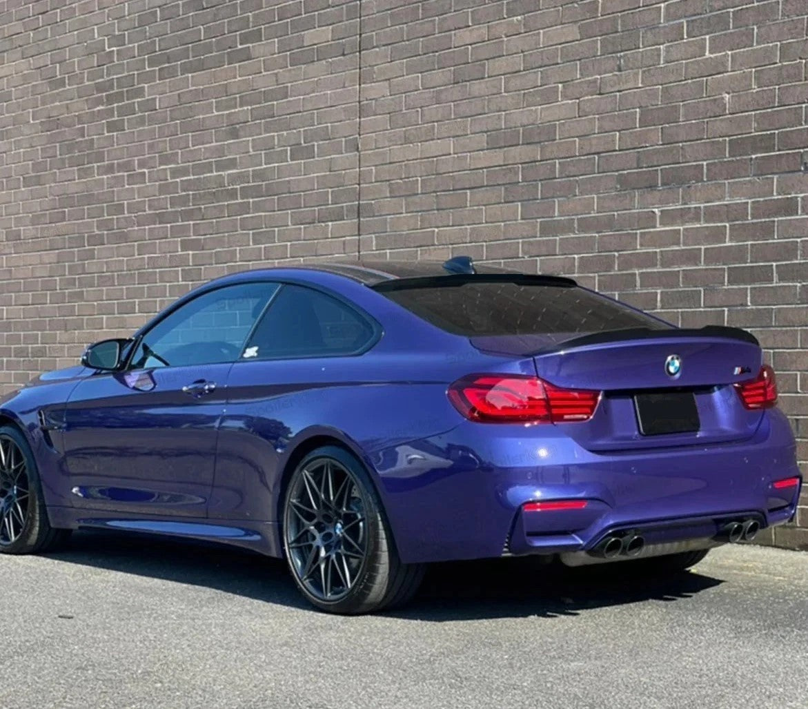 For BMW 4 Series M4 F32 Gloss Black Rear Roof Spoiler Window Lip Wing 2013-2020