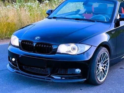 BMW 1 Series E82 E88 Front Splitter 2007-2013 Abs Gloss Black