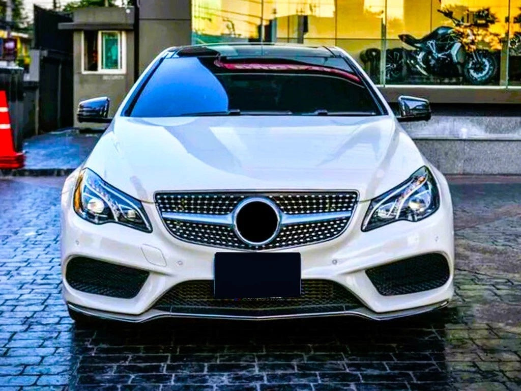 For Mercedes E Class Coupe W207 Gloss Black DIAMOND STYLE Grille Grill 14-16