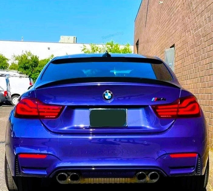 For BMW 4 Series M4 F32 Gloss Black Rear Roof Spoiler Window Lip Wing 2013-2020