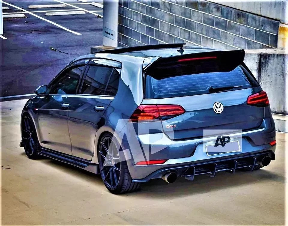 For VW Golf GTI MK7.5 Rear Blade Fin Diffuser Body Kit
