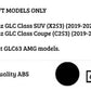 Mercedes GLC W253 Front PANAMERICANA Grille 19-22 ABS Gloss Black