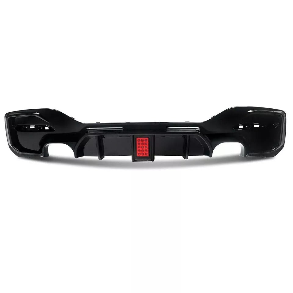 BMW 1 Series F20 F21 Rear Diffuser Lip Bumper 2015-2019 Abs Gloss Black