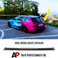 For Audi A4 B8 Avant Estate Gloss Black Rear Boot Spoiler Mid Wing Lip Body Kit 8-16