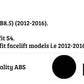 Audi A4 B8.5 Rear S4 Style Boot Spoiler Wing 2012-2016 ABS Gloss Black