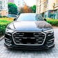 For Audi A6 S6 S Line C8 Gloss Black Front Splitter Body Kit 2018+