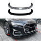 For Audi A6 S6 S Line C8 Gloss Black Front Splitter Body Kit 2018+