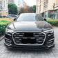 For Audi A6 S6 S Line C8 Gloss Black Front Splitter Body Kit 2018+