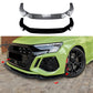 For Audi RS3 8Y Gloss Black Front Splitter Body Kit Prefacelift 2020-24
