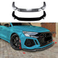 For Audi RS3 8Y Gloss Black Front Splitter Body Kit Prefacelift 2020-24