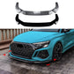 For Audi RS3 8Y Gloss Black Front Splitter Body Kit Prefacelift 2020-24
