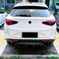For Alfa Romeo Stelvio Gloss Black Rear Diffuser Lip Valance Bumper Body Kit 2017+