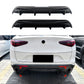 For Alfa Romeo Stelvio Gloss Black Rear Diffuser Lip Valance Bumper Body Kit 2017+