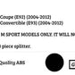 BMW 3 Series E92 E93 Front Splitter Spoiler Lip ABS Gloss Black