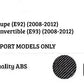 BMW 3 Series E92 E93 Front Splitter Spoiler 08-12 ABS Carbon Fibre