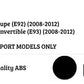 BMW 3 Series E92 E93 LCI Front Splitter Spoiler 08-12 ABS Gloss Black