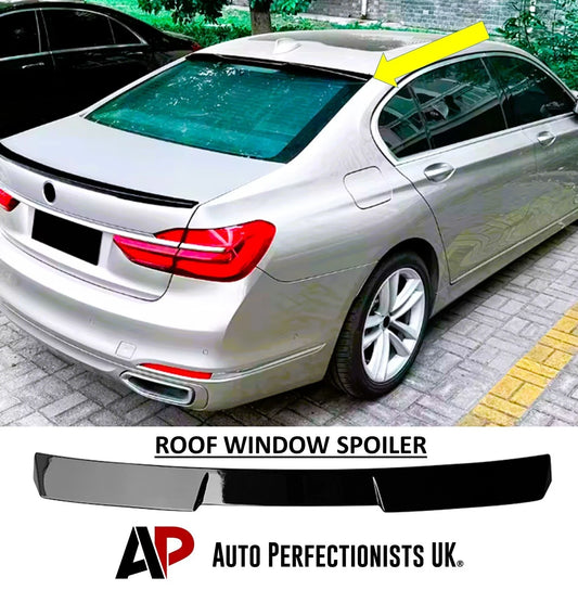 For BMW 7 Series G11 G12 Gloss Black Rear Roof Spoiler Window Lip Wing Body Kit