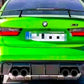 For BMW M3 M4 G80 G82 G83 Gloss Black Rear Diffuser Lip Valance Body Kit