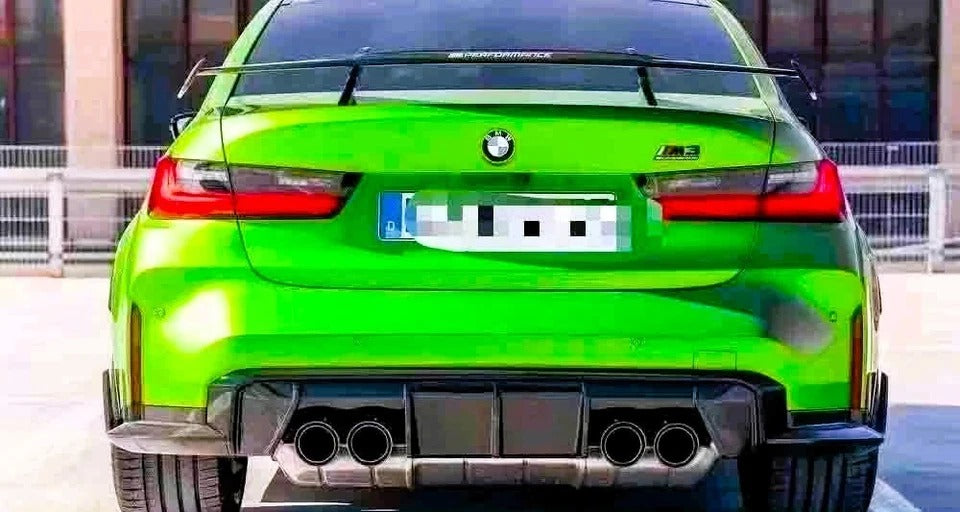 For BMW M3 M4 G80 G82 G83 Gloss Black Rear Diffuser Lip Valance Body Kit