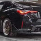 For BMW M3 M4 G80 G82 G83 Gloss Black Rear Diffuser Lip Valance Body Kit