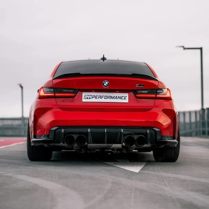 For BMW M3 M4 G80 G82 G83 Gloss Black Rear Diffuser Lip Valance Body Kit