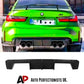 For BMW M3 M4 G80 G82 G83 Gloss Black Rear Diffuser Lip Valance Body Kit