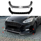 For Ford Fiesta MK8 ST Line Gloss Black Front Splitter Body Kit 17-20