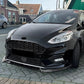 For Ford Fiesta MK8 ST Line Gloss Black Front Splitter Body Kit 17-20