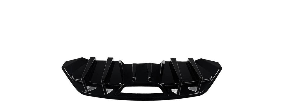 For Ford Mustang MK6.5 Gloss Black Rear Diffuser Lip Valance Bumper Body Kit 2018-23
