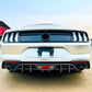 For Ford Mustang MK6.5 Gloss Black Rear Diffuser Lip Valance Bumper Body Kit 2018-23