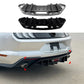For Ford Mustang MK6.5 Gloss Black Rear Diffuser Lip Valance Bumper Body Kit 2018-23