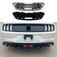 For Ford Mustang MK6.5 Gloss Black Rear Diffuser Lip Valance Bumper Body Kit 2018-23