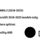 For Ford Mustang MK6.5 Gloss Black Front Splitter Body Kit Wing 2018-23